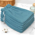 VOOVA & MOVAS 6-Pack Shower Wash Cloth, 100% Cotton Soft Absorbent Bath Mitts by VOOVAMOVAS