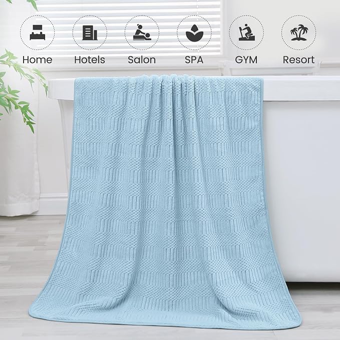 JML Microfiber Bath Towels, Large Bathroom Towel 2 Pack, Super Absorbent and - Image 7