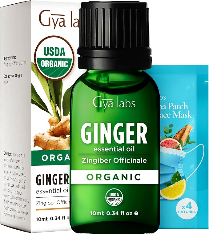 Gya Labs USDA Certified Organic Ginger Essential Oil by GyaLabs