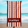 JML Custom Beach Towel with Name, Personalized Microfiber Beach Towel with Name by JML