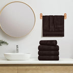 GLAMBURG Ultra Soft 6-Piece Hand Towel Set 16x28-100% Ringspun Cotton - Image 4