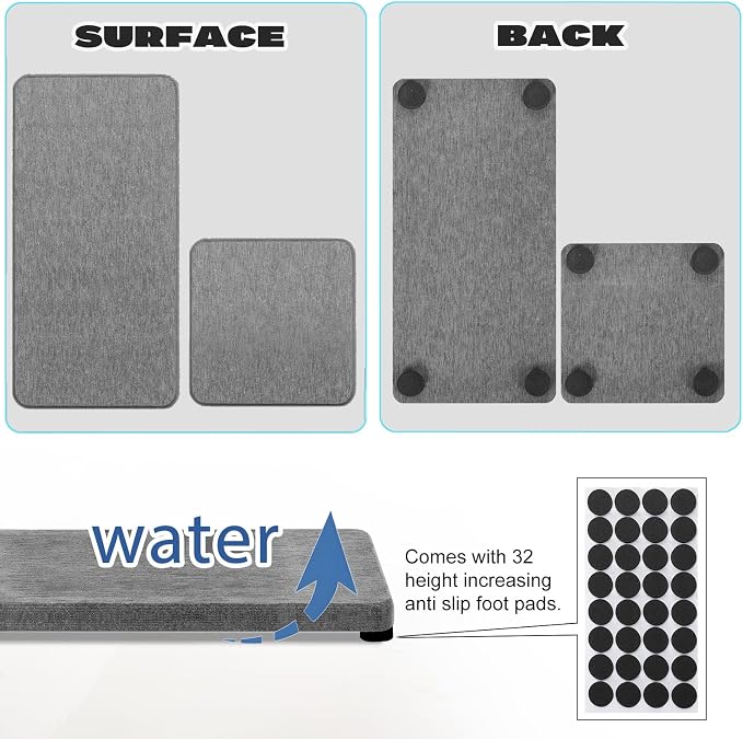 4PCS Water Absorbing Stone Tray - Image 4