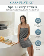CASA PLATINO Premium Cotton Turkish Towel Set - Image 2
