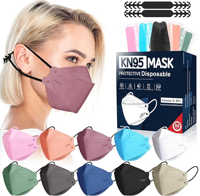FENFEN KN95 Face Masks Disposable Adults by FENFEN