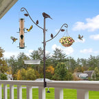 YINGYM Deck Bird Feeder Pole Porch Multi-Hooks Hanging Kit - Image 5