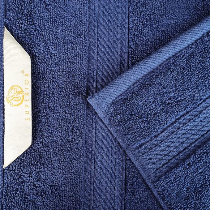 SUPERIOR Egyptian Cotton Pile 3 Piece Towel Set, Includes 1 Bath, 1 Hand - Image 6
