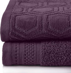 Superior Honeycomb 100% Cotton 500 GSM 12 Piece Bath Towel Set, 6 Washcloths - Image 3