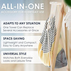 ATANI Turkish Beach Towel, Converts to a Bag, Oversized 100% Cotton Bath Towels - Image 7