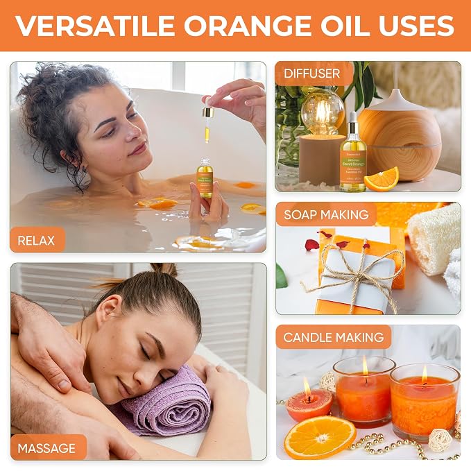 Sweet Orange Essential Oil 4oz - Image 2