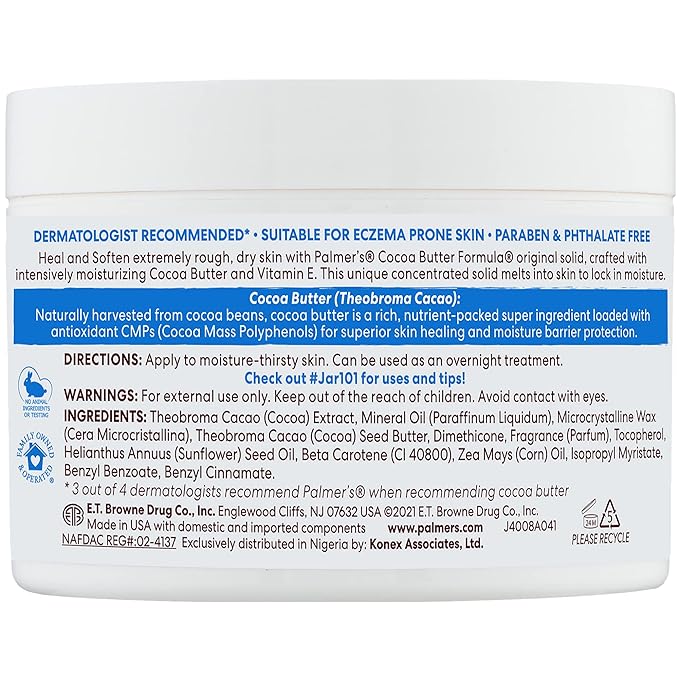 Palmer’s Cocoa Butter Formula Daily Skin Therapy, Solid Formula, 7.25 Ounces - Image 2