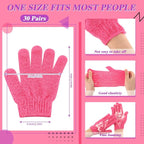 Ramede 30 Pair Exfoliating Glove Double Sided Exfoliating Bath Gloves Pack - Image 2