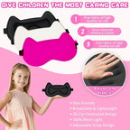 Kids Sleep Mask Eye Mask: 3D Contoured Cup Sleeping Masks, Blindfold - Image 3