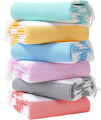 Genovega 6 Oversized Turkish Beach Bath Towel Set Bulk 74"x38" Extra Large Sand by genovega