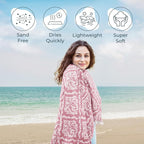 Turkish Beach Towel – 100% Cotton, Quick Dry, Lightweight, Soft Oversized Beach - Image 2
