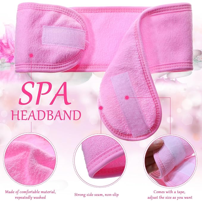 Hoteam 30 Pack Spa Headband Facial Esthetician Hair Wrap - Image 4