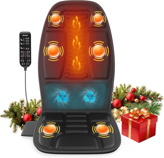 Back Massager with Heat, Cooling Back Massager by COMRELAX