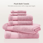 BIOWEAVES 100% Organic Cotton Bath Towel Set | 700 GSM Plush 6-Piece Premium - Image 2