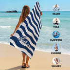 JML Custom Beach Towel with Name, Personalized Microfiber Beach Towel with Name - Image 6