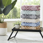 Modern Threads Amaris 6-Piece Reversible Yarn Dyed Jacquard Towel Set - Image 5