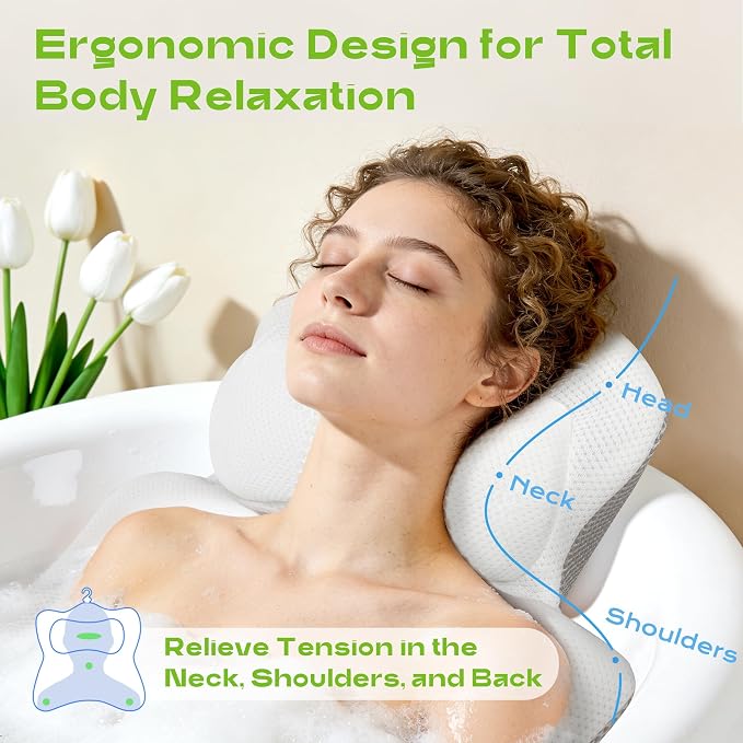 Luxury Full Body Bath Pillow for Tub - Image 6