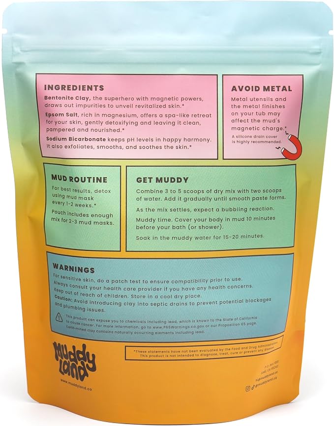 Bentonite Clay Detox Mud Bath Soak & Full Body Mud Mask - Image 2