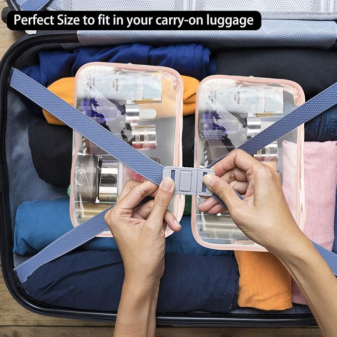 Tbestmax 10 Pcs Clear Cosmetic Bags Small Makeup Bags Portable Waterproof - Image 4
