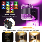 L LOHAS LED Night Light, RGB Bubble Night Lights Plug into Wall, 10-Color - Image 2