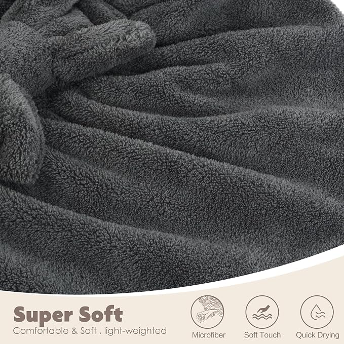 SUNLAND Large Microfiber Hair Drying Caps - Image 7