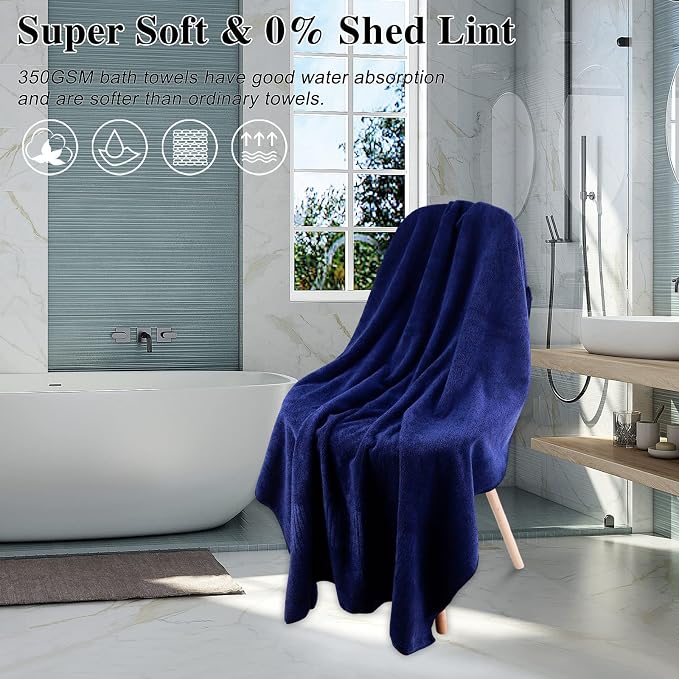 SEISSO Bath Towels, Super Soft Towels - Image 2
