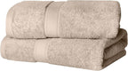 SUPERIOR Egyptian Cotton Pile Bath Towel Set of 2, Ultra Soft Luxury Towels by SUPERIOR