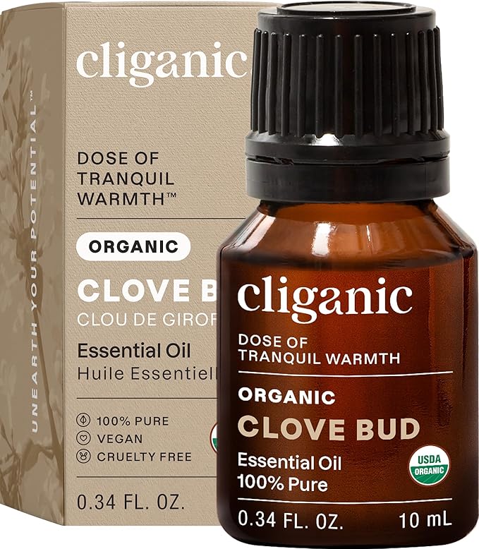 Cliganic Organic Clove Bud Essential Oil, 100% Pure Natural by Cliganic