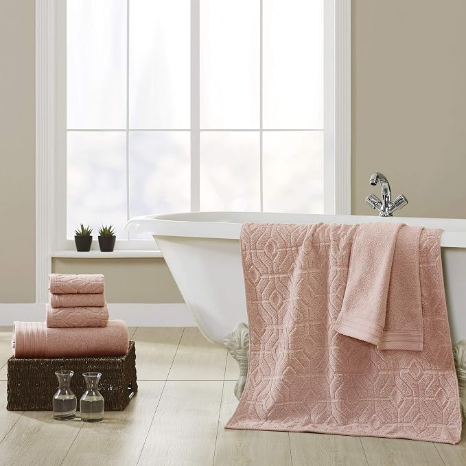 Modern Threads 6 Piece Cotton Bath Towel Set – Ultra Soft 550 GSM Towels – - Image 2