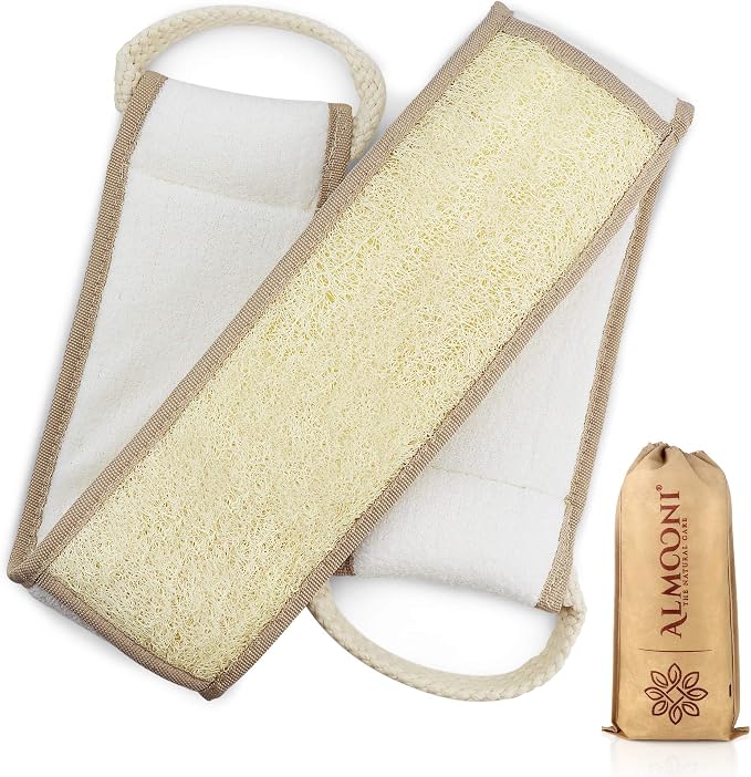 Almooni Natural Egyptian Loofah Back Scrubbers by Almooni