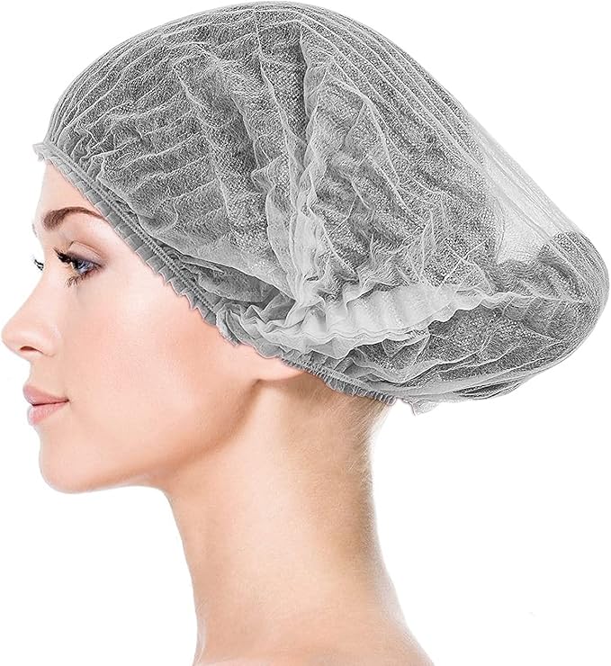 Disposable Bouffant Caps, 21inches Hair Net, Elastic Dust Cap - Image 5
