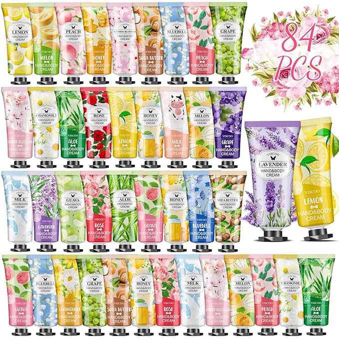 VISCOO 84 Pack Hand Cream Gifts Set by VISCOO