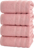 Bath Towels 4 Pack, 30 x 60 Inches, Large 100% Cotton Towels, Comfortable by Velqora
