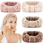 WILLBOND 4 Pack Microfiber Headbands Spa Facial Headbands Makeup Head bands by Willbond+Technology+Limited