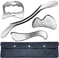 4 in 1 Professional Stainless Steel Muscle Scraper Tool Set, IASTM Therapy Tools by GYXCOELEIASTMTOOL
