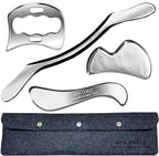 4 in 1 Professional Stainless Steel Muscle Scraper Tool Set, IASTM Therapy Tools by GYXCOELEIASTMTOOL