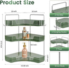3-Tier Green Corner Organizer, PET Counter Storage - Image 2