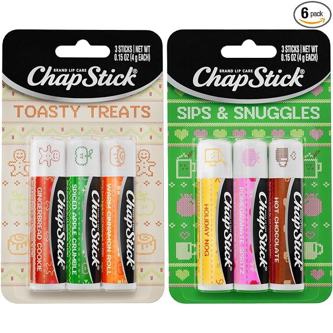 ChapStick Lip Balm, Holiday Variety Packs – Sips & Snuggles + Toasty Treats by ChapStick