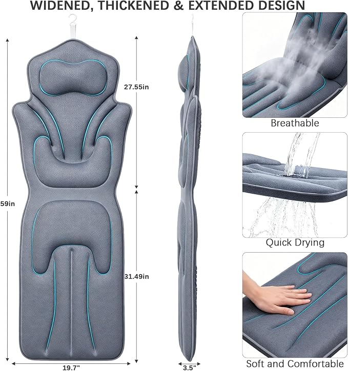 Ergonomic Full Body Bath Pillow - Image 2