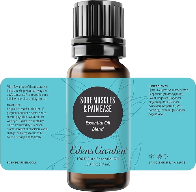 Edens Garden Sore Muscles & Pain Ease Essential Oil Blend- 100% Pure Premium - Image 9