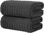 KBY Bath Towels Set of 2, Extra Large Bath Sheets 40X80 Inches, Quick Dry by KBYHome