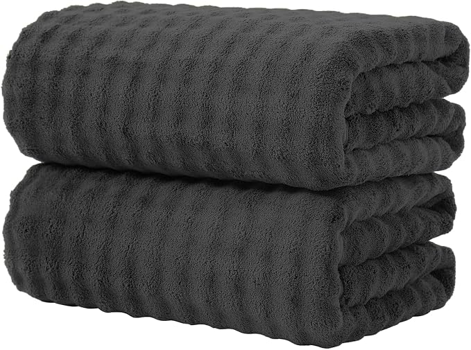 KBY Bath Towels Set of 2, Extra Large Bath Sheets 40X80 Inches, Quick Dry by KBYHome