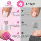 UNA GELLA Square Toe Nail Tips 216Pcs 15Sizes Full Cover Long Wider Toe Nail - Image 5