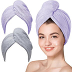 Hicober Microfiber Hair Towel, Drying Hair Wrap Towels by Hicober