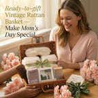 14-Piece Vintage Self-Care Gift Basket - Image 2