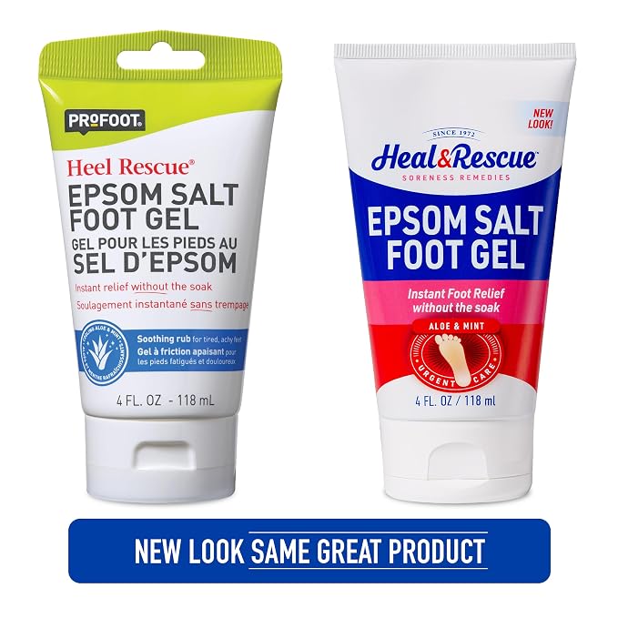 Heal&Rescue Epsom Salt Foot Gel, 4 Ounce, Soothing Relief - Image 6