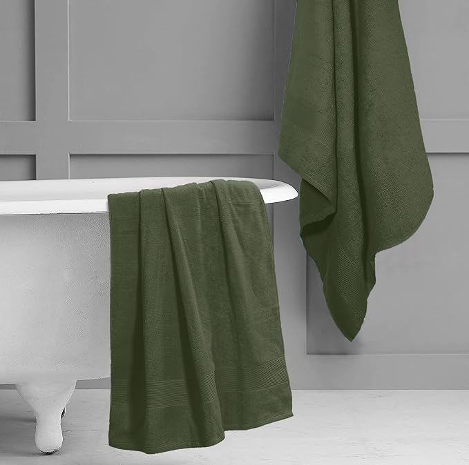 Belizzi Home Premium Cotton Oversized 2 Pack Bath Sheet 35x70-100% Pure Cotton - Image 4